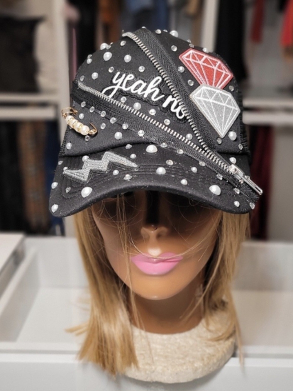 Custom Style Black Trucker Hat